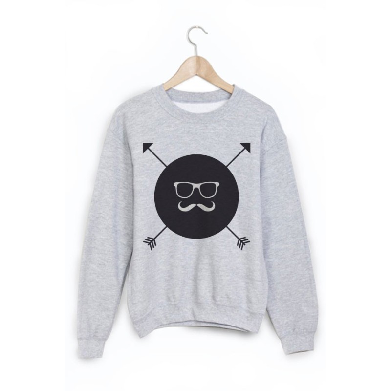 Sweat-Shirt moustache
