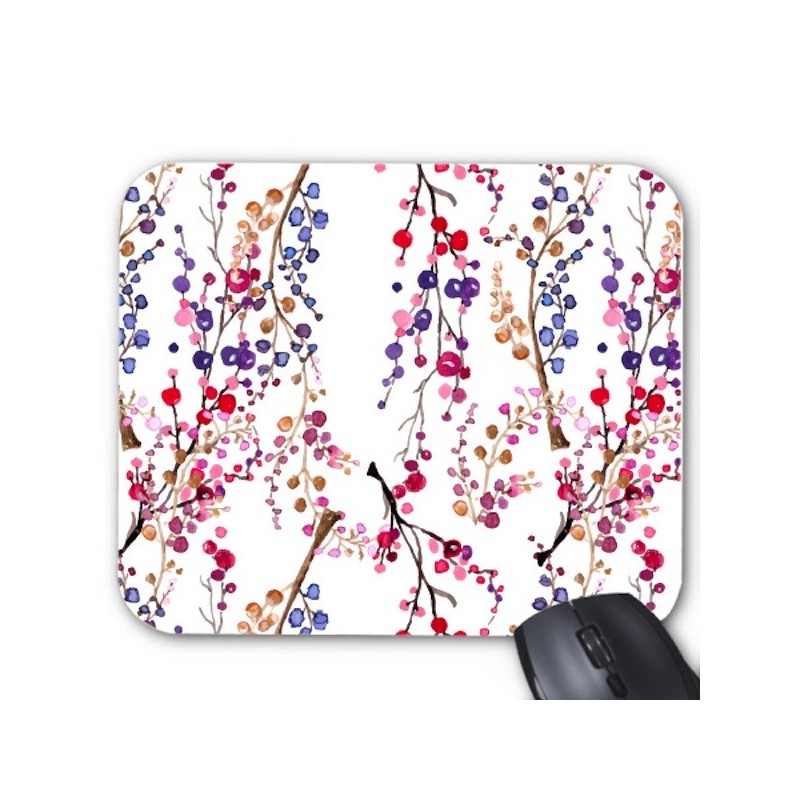 Tapis de souris motif floral 