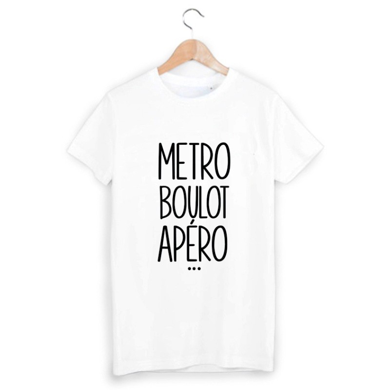 T-Shirt métro boulot apéro