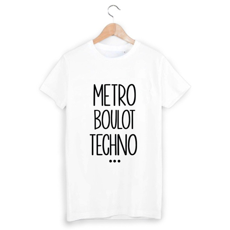 T-Shirt métro boulot techno