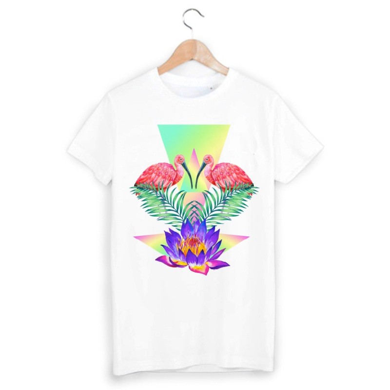 T-Shirt oiseau psychedelique