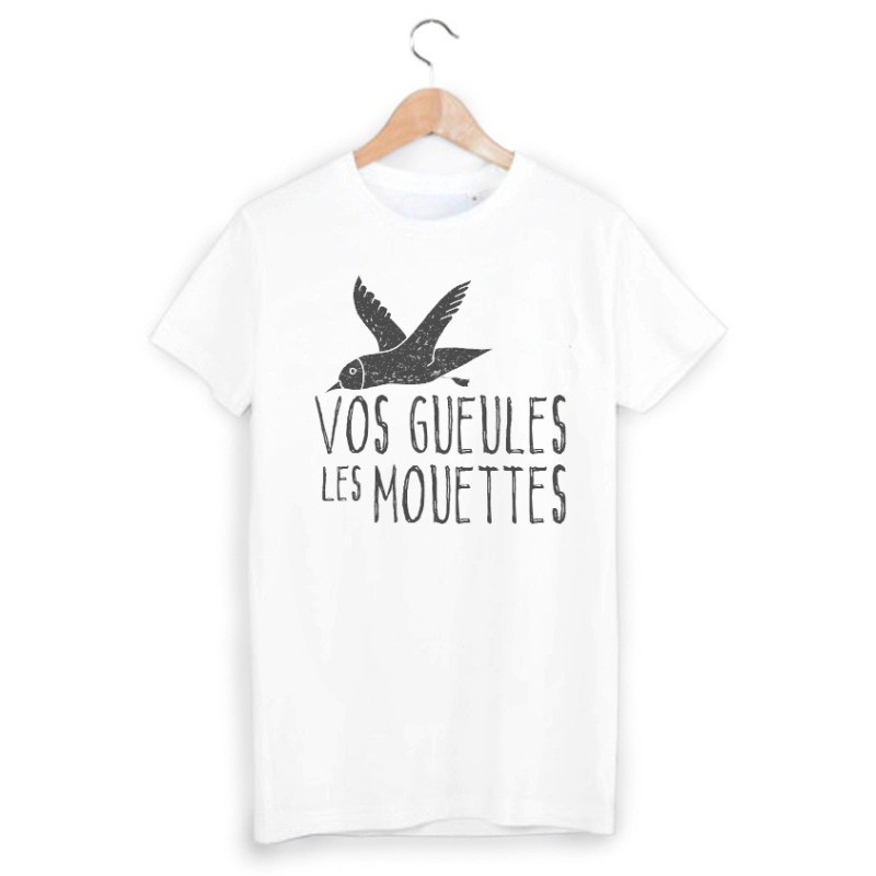 T-Shirt imprimé vos gueule les mouettes 