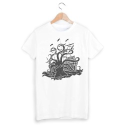 T-Shirt imprimé pieuvre