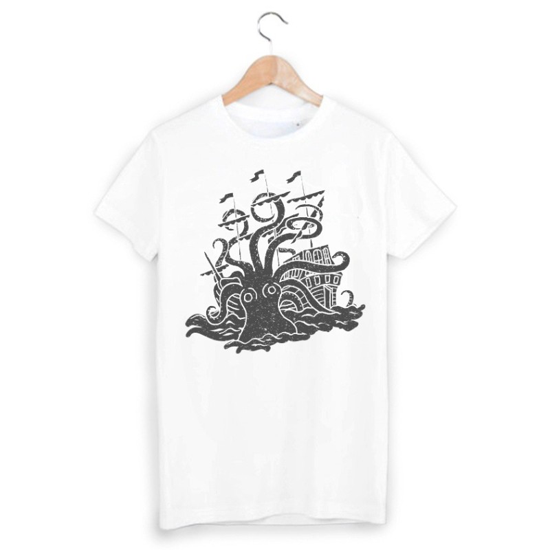 T-Shirt imprimé pieuvre