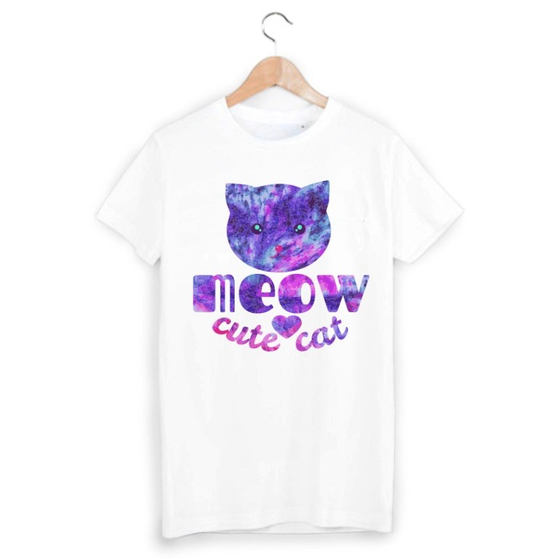 T-Shirt imprimé chat 