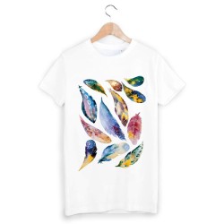 T-Shirt imprimé plume festival