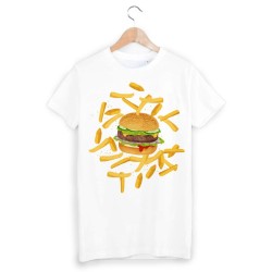 T-Shirt imprimé hamburger fritte