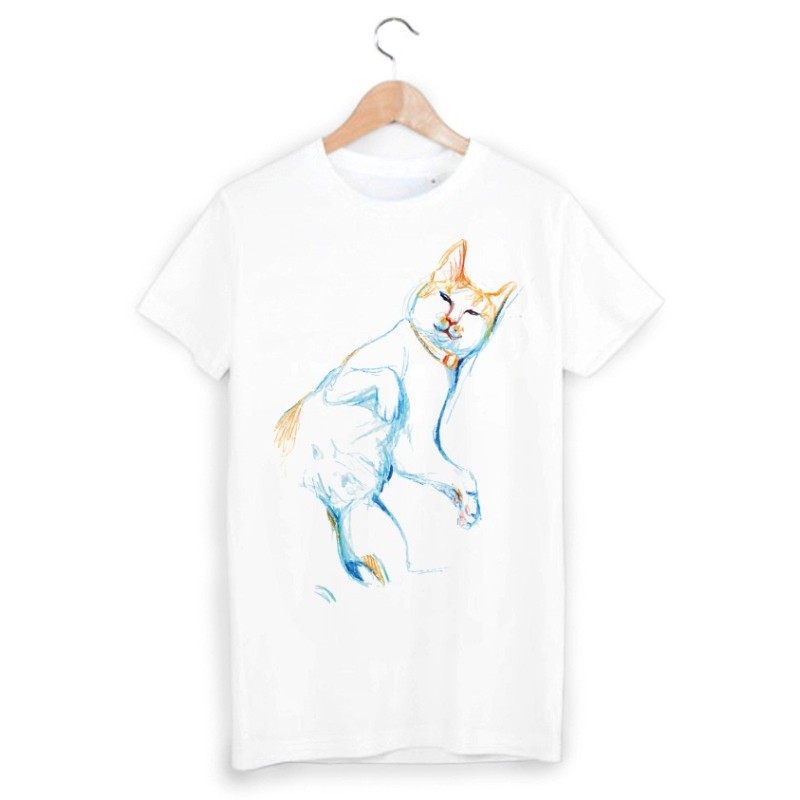 T-Shirt imprimé chat