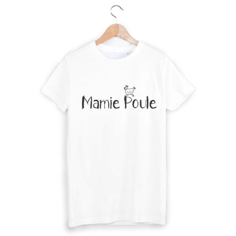 T-Shirt imprimé mamie poule 