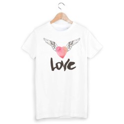 T-Shirt imprimé coeur ailes