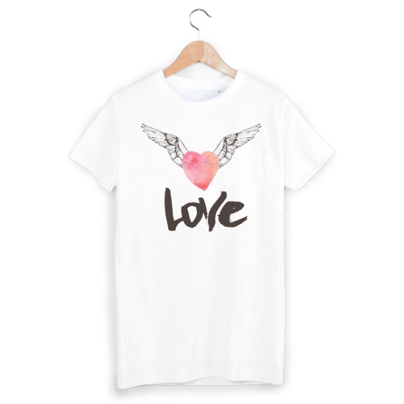 T-Shirt imprimé coeur ailes