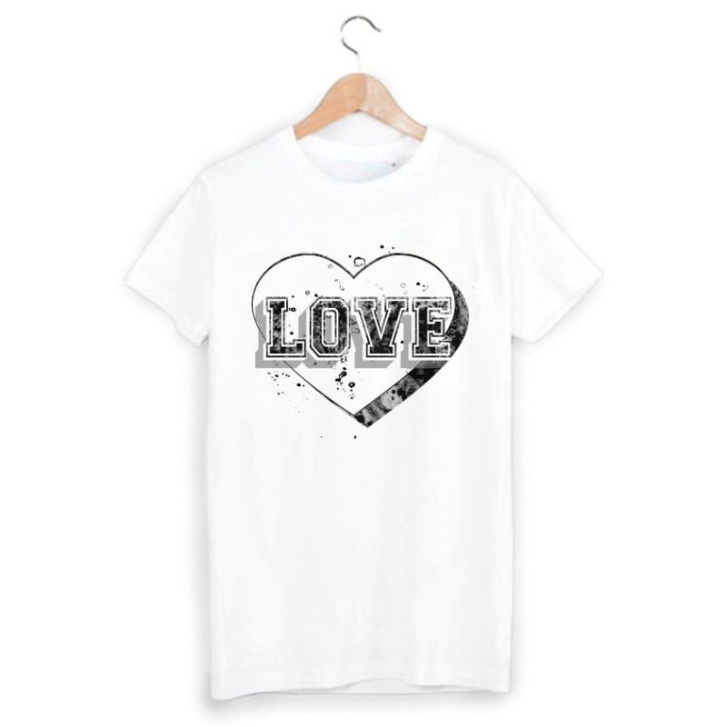 T-Shirt imprimé coeur love