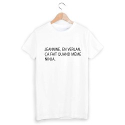 T-Shirt imprimé jeannine en verlan, ninja