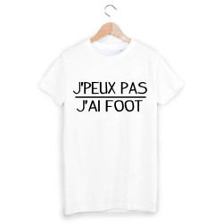 T-Shirt imprimé j'peux pas j'ai foot