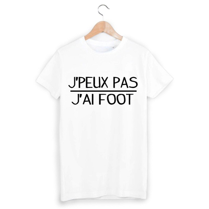 T-Shirt imprimé j'peux pas j'ai foot
