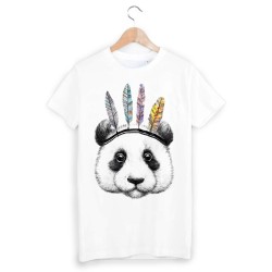 T-Shirt illustré panda indien