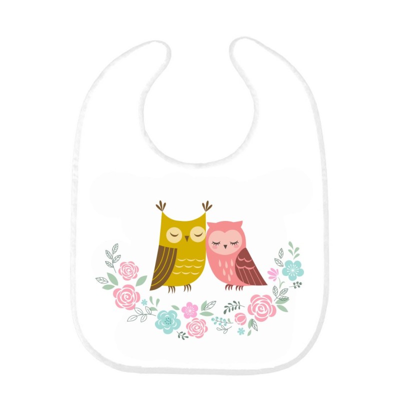 Bavoir bébé hibou 