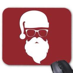 Tapis de souris pere noel hipster