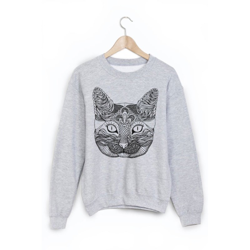 Sweat-Shirt imprimé chat 