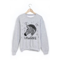 Sweat-Shirt imprimé zebre