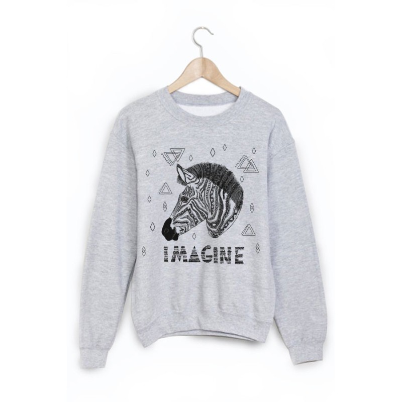 Sweat-Shirt imprimé zebre