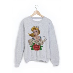 Sweat-Shirt imprimé vintage tatoo