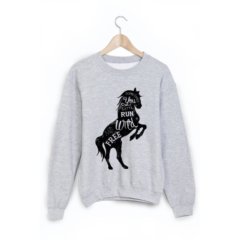 Sweat-Shirt imprimé cheval