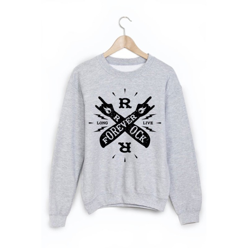 Sweat-Shirt imprimé forever rock