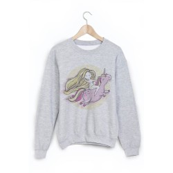 Sweat-Shirt imprimé licorne rose 