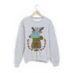 Sweat-Shirt imprimé cerf noel