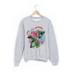 Sweat-Shirt imprimé fleur