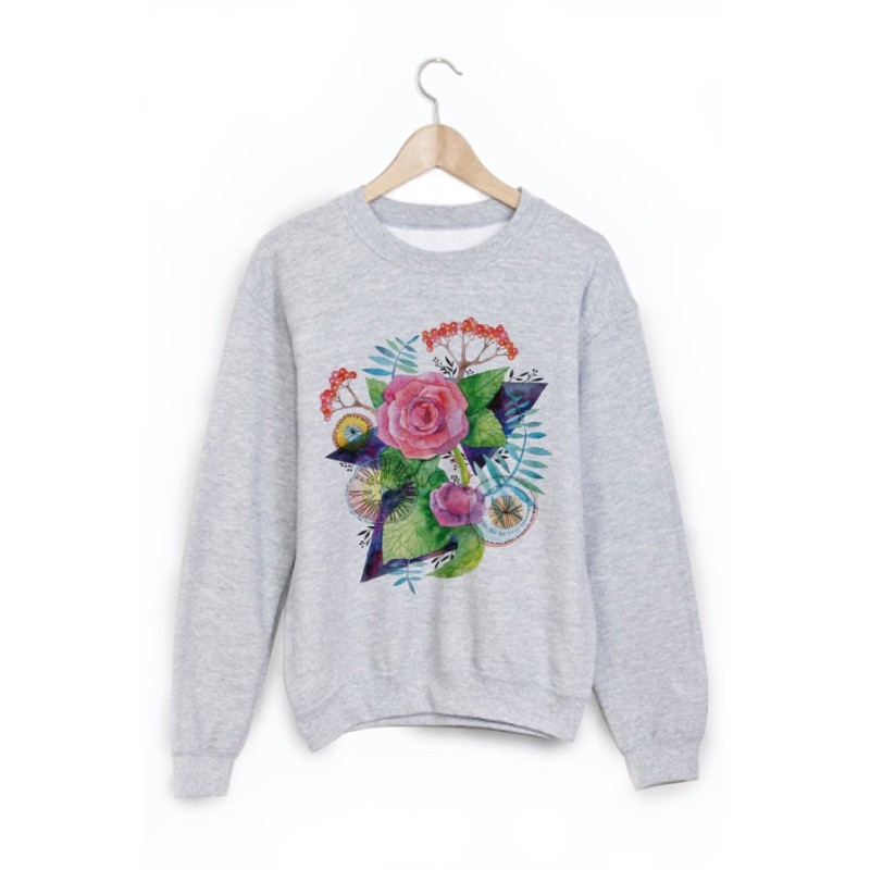 Sweat-Shirt imprimé fleur
