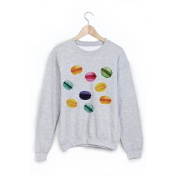 Sweat-Shirt imprimé macarron 