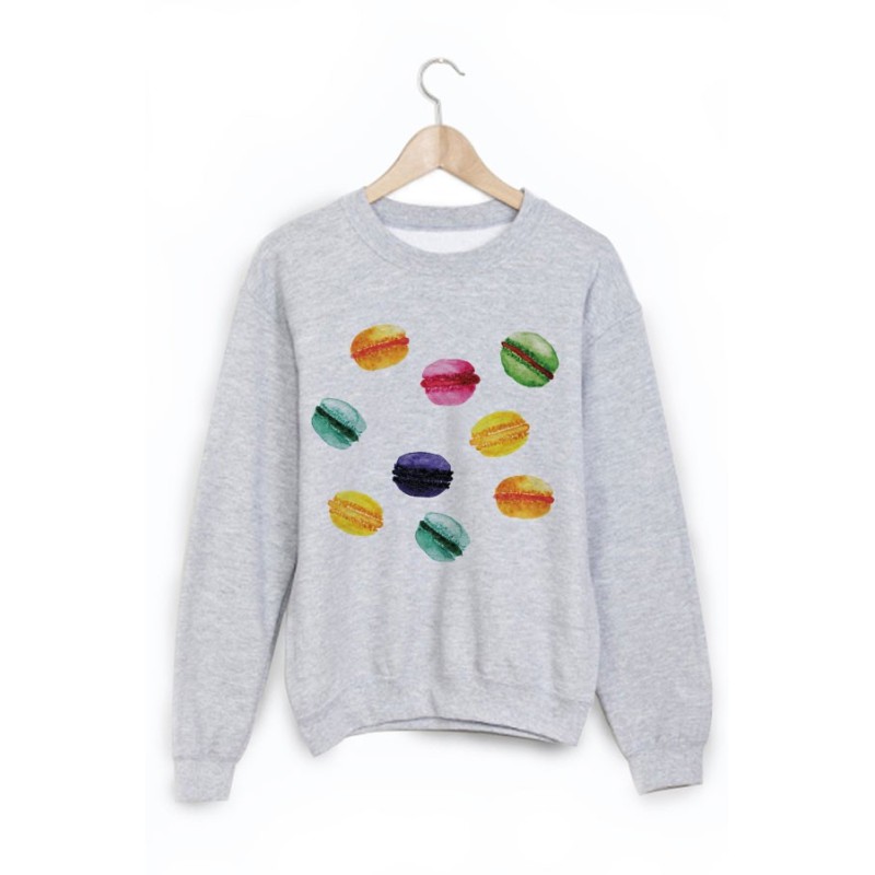 Sweat-Shirt imprimé macarron 