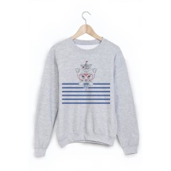 Sweat-Shirt imprimé chat 