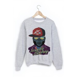 Sweat-Shirt imprimé singe 