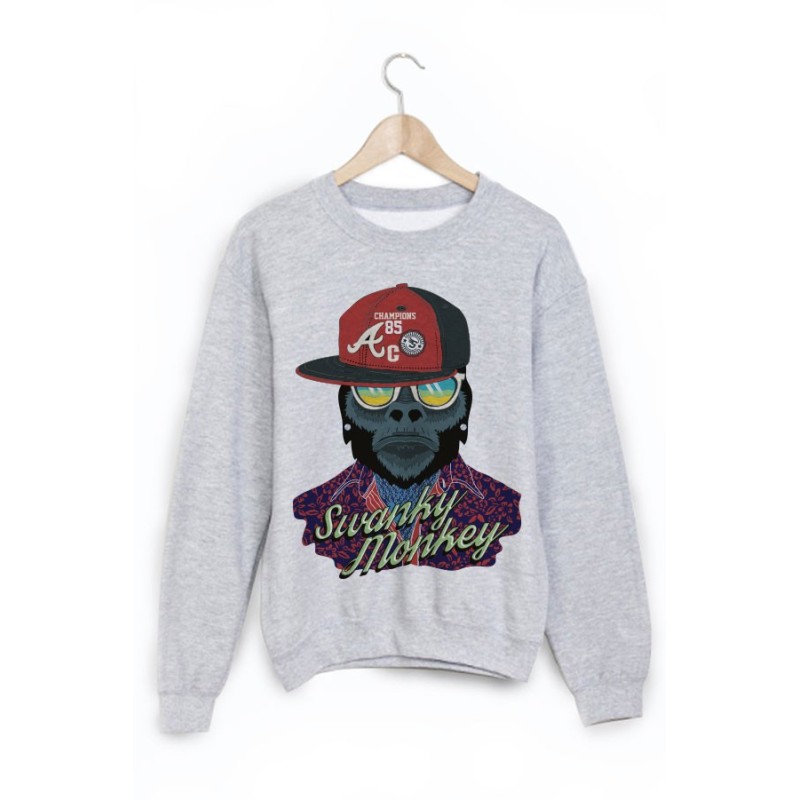 Sweat-Shirt imprimé singe 