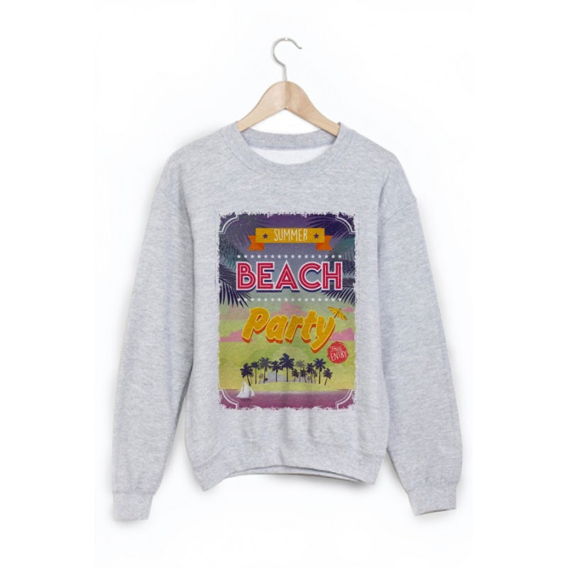 Sweat-Shirt imprimé beach vintage 