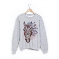 Sweat-Shirt imprimé cheva