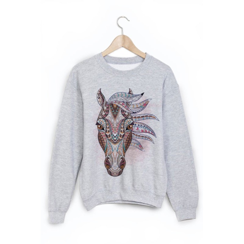 Sweat-Shirt imprimé cheva