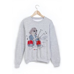 Sweat-Shirt imprimé cheval musique