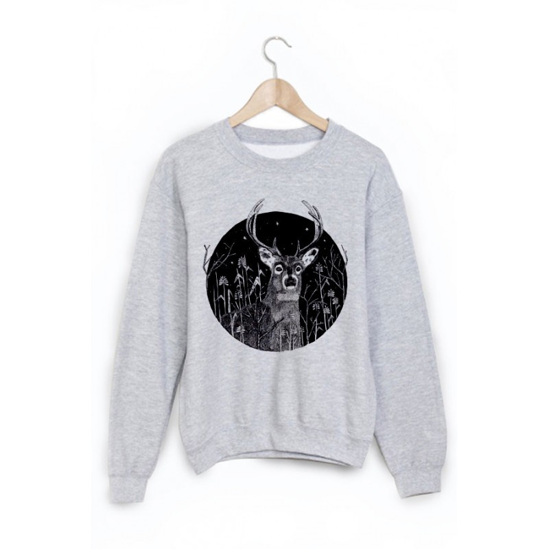 Sweat-Shirt imprimé cerf