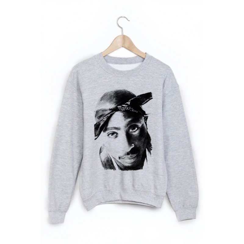 Sweat-Shirt imprimé tupac 