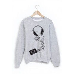 Sweat-Shirt imprimé musique 