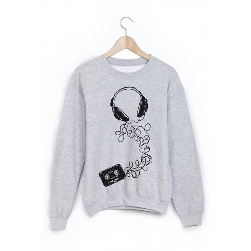 Sweat-Shirt imprimé musique 