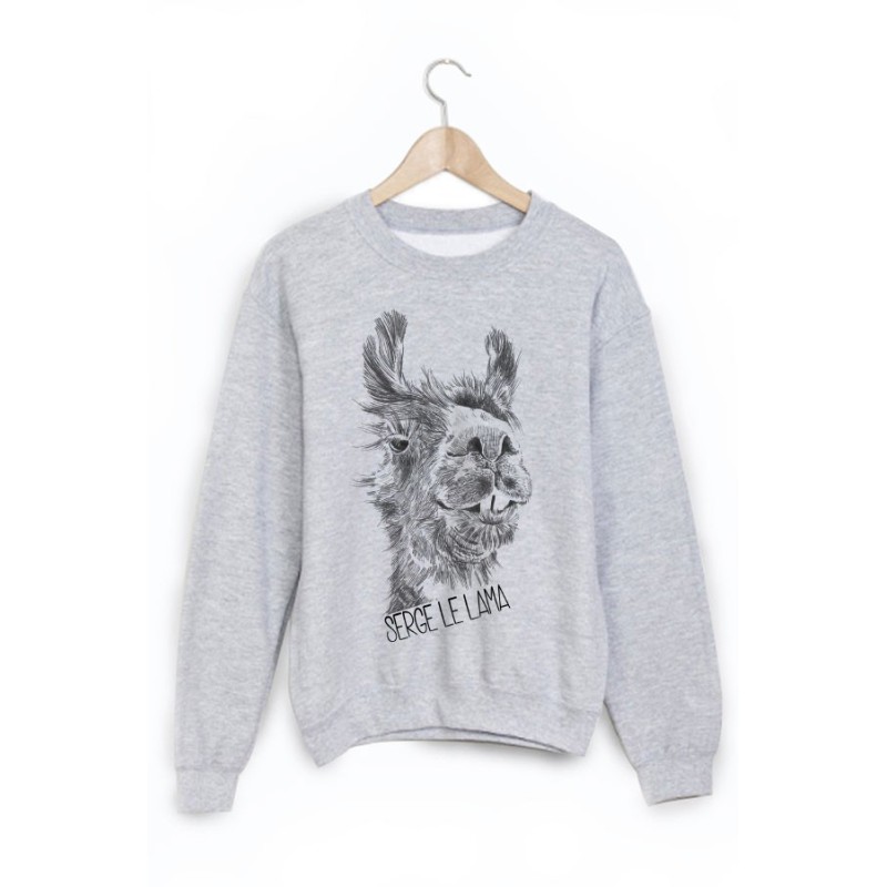Sweat-Shirt imprimé serge le lama