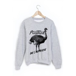 Sweat-Shirt imprimé politique d'autruche