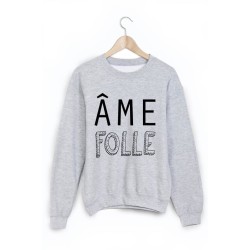 Sweat-Shirt imprimé ame folle 