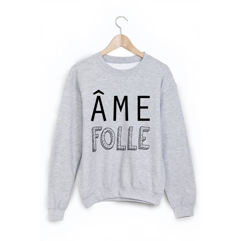 Sweat-Shirt imprimé ame folle 