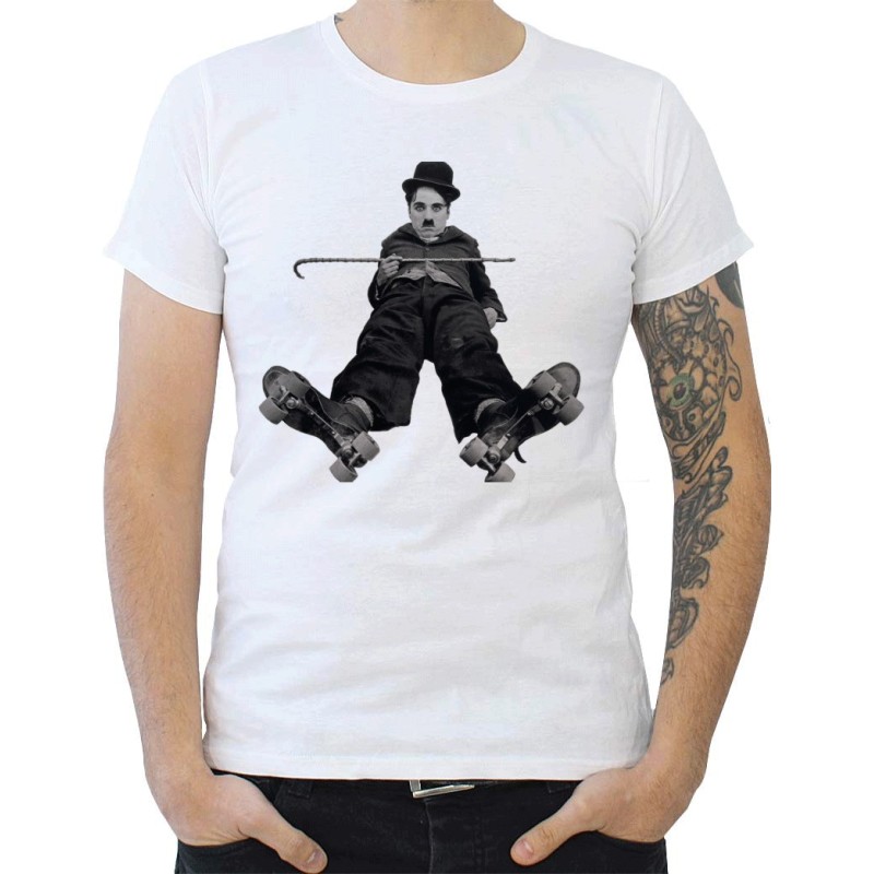 T-Shirt imprimé charlie chaplin 